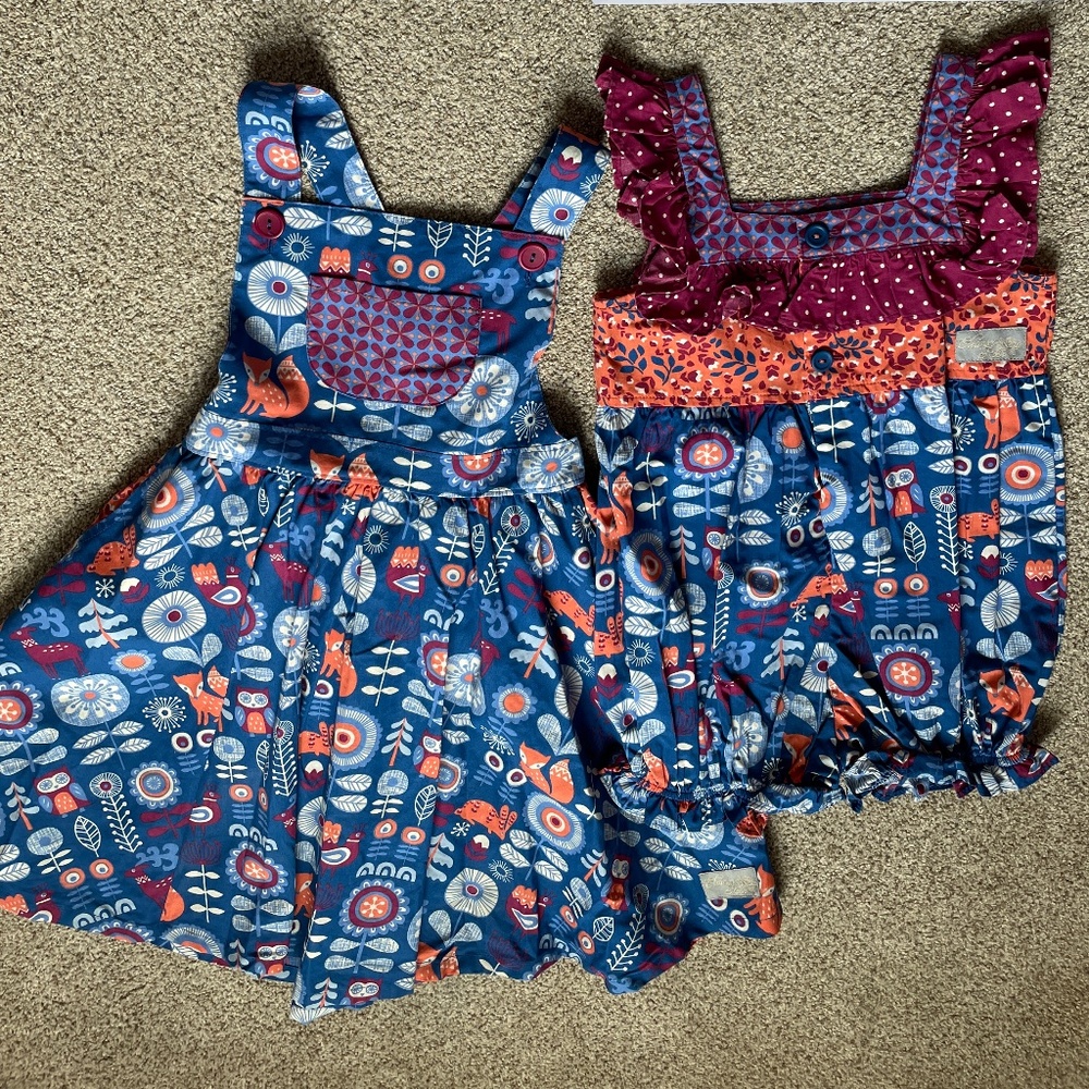 Eleanor Rose forest friends sibling outfits